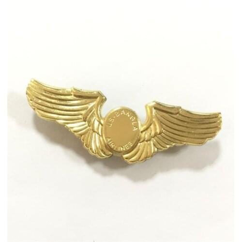 Custom Shiny Golden Wings Badge Collection Manufacturer Wholesale Silver Wings Badges