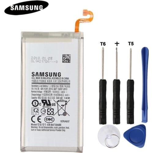 Genuine Battery EB-BA730ABE EB-BA730ABA For Samsung GALAXY A8+ 2018 A8 Plus SM-A800J SM-A800S 3500mAh Replacement Battery +Tools