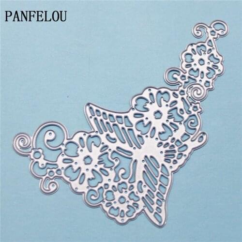 PANFELOU Cradle flower butterfly metal crafts paper die cutting dies for Scrapbooking/DIY wedding Halloween Hand account cards