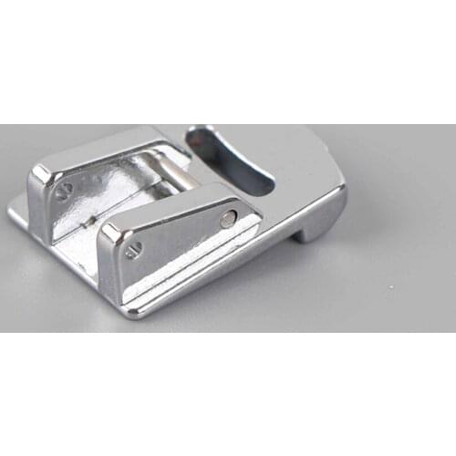 1Pcs Silver Rolled Hem Curling Presser Foot Pleated Presser Foot for Sewing Machine Singer Janome DIY Sewing Machine Accessories
