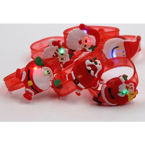 Christmas luminous cartoon creative watches flashing wristbands LED COLORFUL birthday bracelets gifts toys selling wholesale