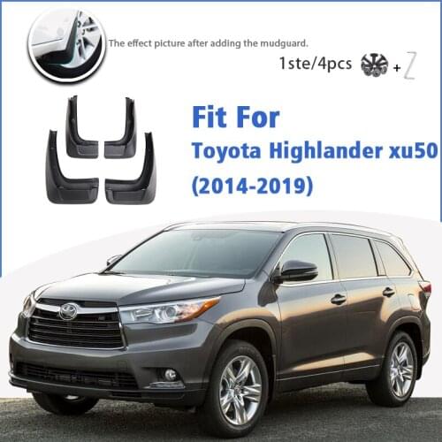 Mudguard For Toyota Highlander xu50 2014-2019 Front Rear 4pcs Mudflaps Mudguards Car Accessories Auto Styline Splash Guard