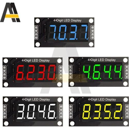 TM1637 0.36" 0.36 Inch 7 Segments Digital Display Tube 4-Digit LED Module Board For Arduino Red/Green/Blue/Yellow/White