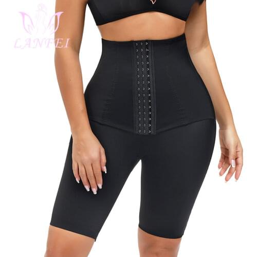 LANFEI Women High Waist Trainer Plus Size Firm Tummy Control Pants Hook Butt Lifter Shapewear Buttocks Thigh Slim Girdle Panties