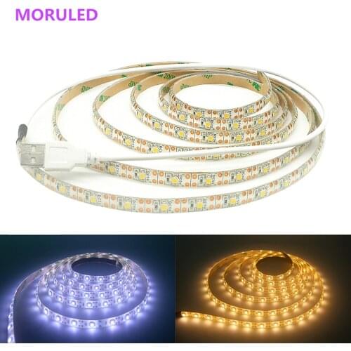 Led Strip Waterproof Dimmable Touch Dimming USB 5V Led Diode Tape Light Backlight For TV Toilet Mirror Table Wardrobe Ribbon Led