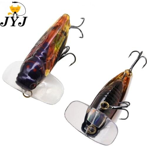 1pc 9g fishing hard cicada bait lure ,topwater popper lure baits for fishing , hard plastic bass baits fly fishing tackle