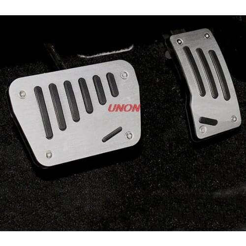 2Pcs Non-Drilling Car Gas Brake Accelerator Pedal Plate Pad For Mitsubishi Outlander 2013 2014 2015 2016 2017 2018 Car Styling