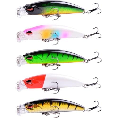 5Pc/lot Popper Fishing Lures 8.5cm 10g Floating Laser Hard Artificial Bait Fishing Lure Wobblers Baits With Steel Ball Noise