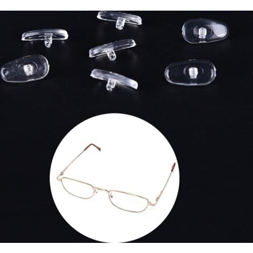 50 Pairs Glasses Nose Pads Adhesive Nose Pads Anti Slip Silicone White Thin Nosepads for Glasses Sunglasses Eyewear Accessories