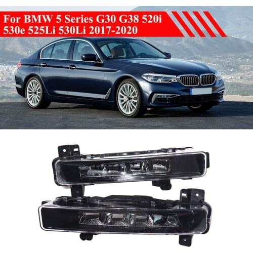 Car Front Fog Light Lamp LED Daytime Running Light For-BMW 5 Series G30 G31 G38 525Li 530Li 63179477171 63179477172