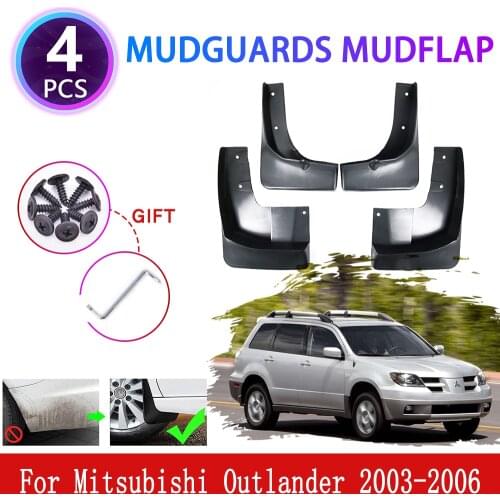 For Mitsubishi Outlander MK1 2003 2004 2005 2006 Mudguards Mudflaps Fender Mud Flap Splash Mud Guards Protect Car Accessories