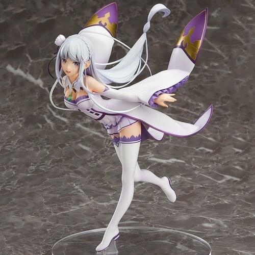 22cm Re:Life In A Different World From Zero Emilia Anime Action Figure Emiria 1/7 PVC Collection Model Dolls Toys for Boys Gifts