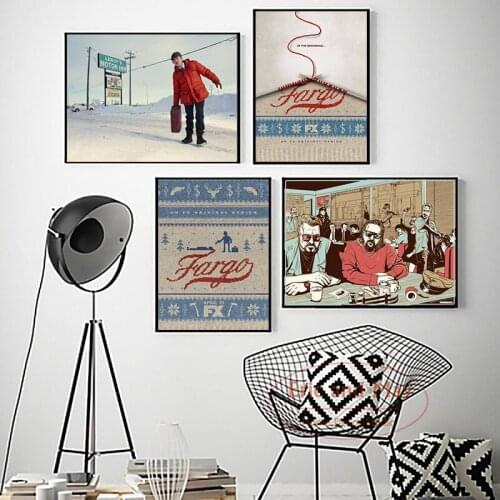 Fargo TV Series Show Vintage Cover Posters And Prints Wall Art Canvas Paintings Pictures Living Room Home Decoration