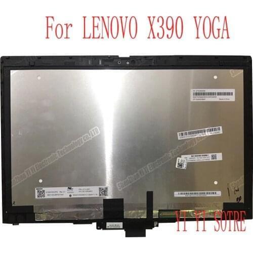 FRU 02HM857 02HM861 5M10V24625 For Lenovo Thinkpad X390 Yoga Laptop FHD LCD Display Touch Screen Glass Digitizer Assembly