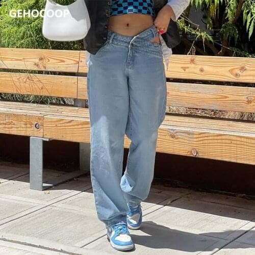 Женские высокие джинсы GEHOCOOP China At AliExpress