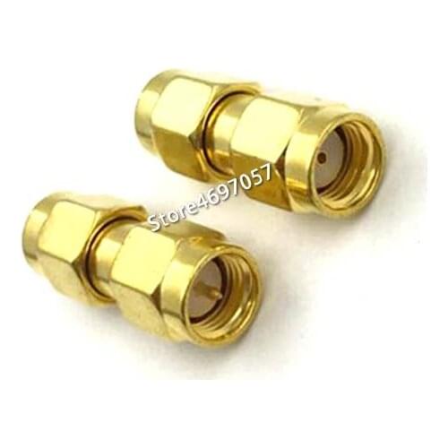 Hot Sale SMA Male to RP SMA Male RF Coax Adapter Straight Goldplated
