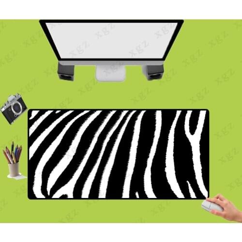 XGZ Zebra Black and White Stripe Game Rubber Mouse Pad Large Non-slip Mouse Mat Gamers Comfortable Pad Game Size Can Choose