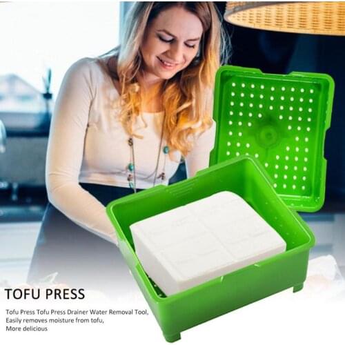 Hot DIY Plastic Tofu Press Mould Homemade Tofu Mold Soybean Curd Tofu Making Mold With Cheese Cloth Kitchen Cooking Tool Set