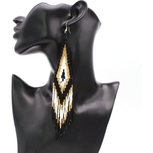 Fashion Bohemian Ethnic Vintage Tassel Earrings For Women Charm Jewelry Stud Earrings Female Wedding Bohemian Earrings