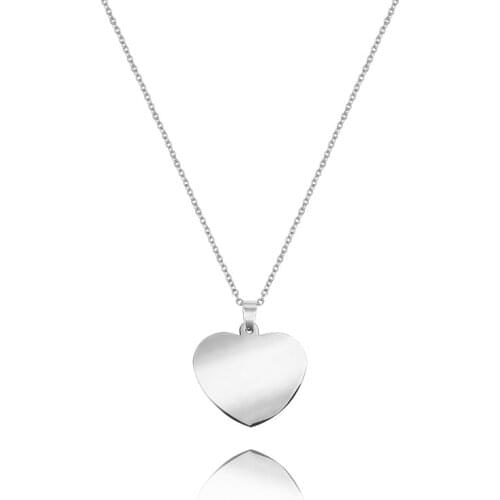Fashion Heart Pendant Necklaces for Women Accessories Gifts Stainless Steel Necklace Female Promise Love Keepsake Jewelry