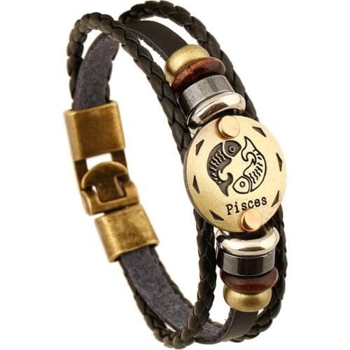 Male Leather Bracelets Bangles For Men Black Braided Rope Fashion Wrist Band Bracelet Men Jewelry Buckle Bracelet