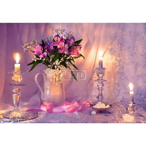 NEW 5d diy diamond painting cross stitch flower view pattern full square 3d diamond embroidered mosaic home decor kit