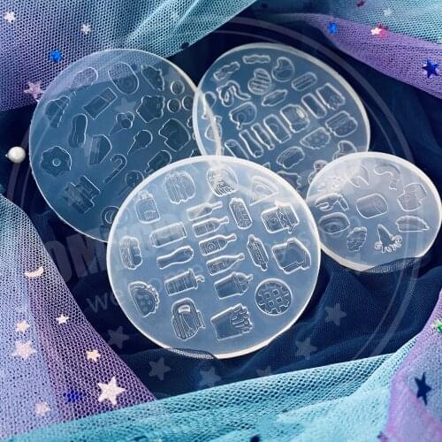 DIY Full Transparent TV Epoxy Resin Mold Mini Food Dessert Sushi Silicone Mould