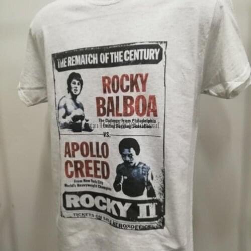Rocky 2 Rematch Poster T Shirt Boxing Movie Apparel Graphic Tee Men & Women 247