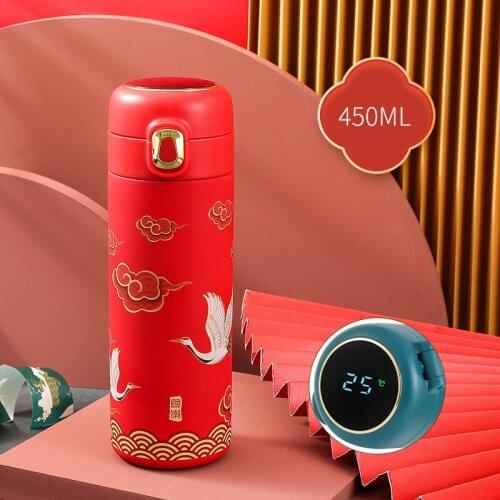 Traditional Chinese Painting Thermos Cup 304 Stainless Steel Vacuum Cup Portable Thermos Goddess Thermos Mug Cute Water Bottle