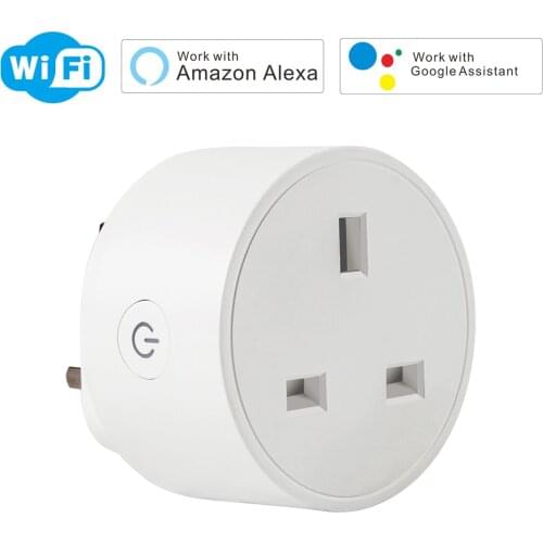 Tuya Smart Wifi Plug 16A UK Plug Socket Energy Monitor With Remote Voice Control Socket Work With Alexa Google Assistant