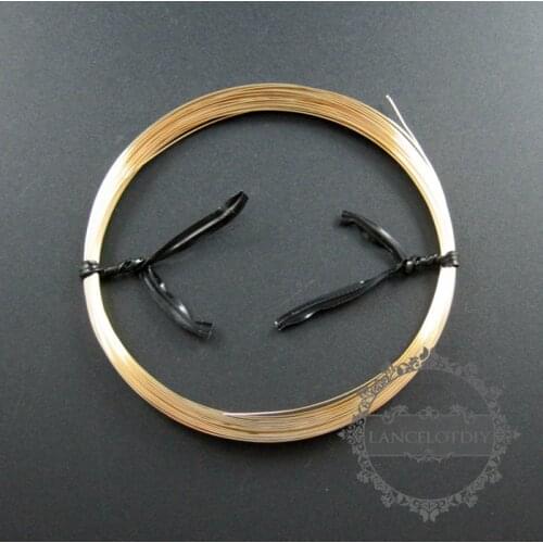1meter 26gauge 0.41mm dead soft gold filled color not tarnished beading jewelry wire supplies wiring findings 1505016