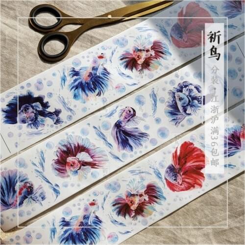 1 Loop 6.5 X 74cm Such As Fish Journal Diary Tape Sample Special Oil Washi First