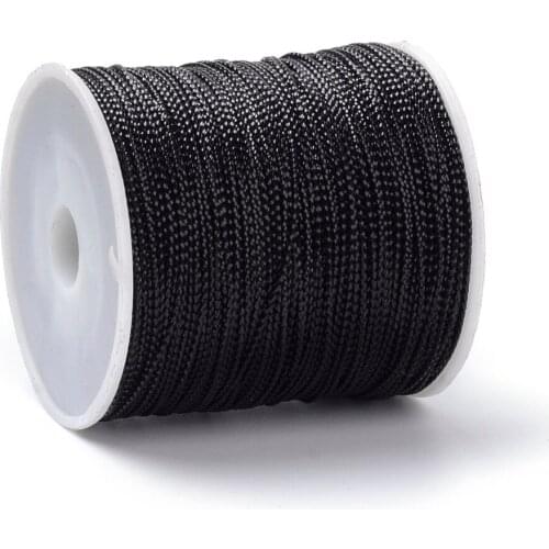 100m/roll Jewelry Braided Thread Metallic Cords 1mm for jewelry making DIY bracelet necklace accessories