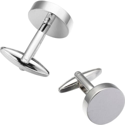 2017 new fashion silvery laser metal Cufflinks mens shirts Cufflinks big promotions 3 pair pack sale