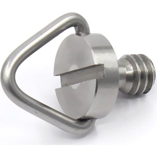 5Pcs 1/4" Tripod Screws D-Ring Metal Male Quick Release Plate Adapter for DSLR Camera Monopod Light Photo Studio Accessories