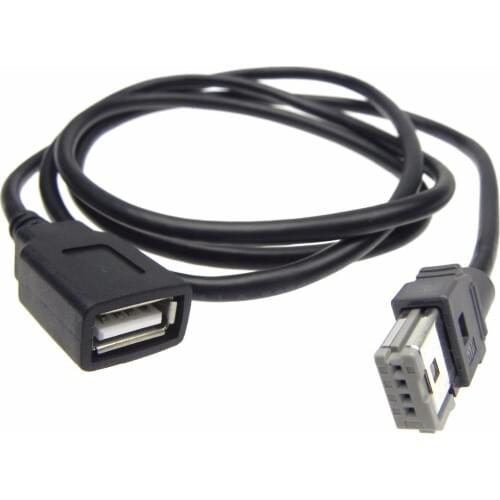 5pcs High Qulity USB Cables AUTORADIO RD45 RD43 RD5 RD9 RT6 Peugeot 307 308 408 5008 C2 C3 C4 C5 cablel length 119cm