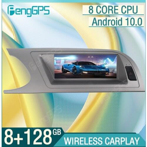 8.8“ Autoradio Stereo 8+128G Android 10.0 For Audi A4 2009-2016 Car GPS Navigation Multimedia Player Headunit Carplay Bluetooth