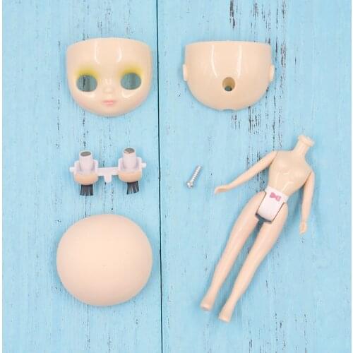 Blyth Doll Mini Accessories body,face,eyes,scalp for 10cm height doll Suitable For DIY Change Toy