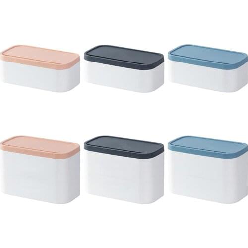 Mask Storage Case Dustproof Moisture-proof Mask Storage Box Large Capacity Single-Layer/2-Layer Portable Mask Container