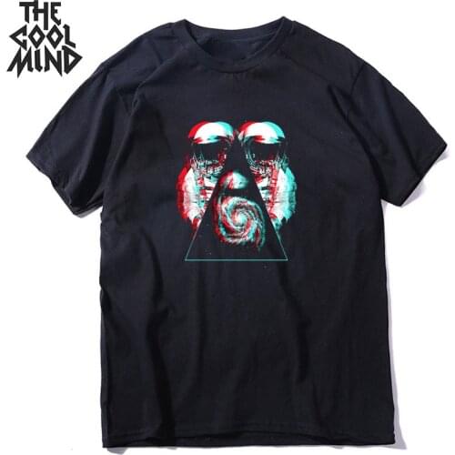 COOLMIND 100% cotton short sleeve loose men T shirt casual summer men tshirt o-neck cool men t-shirt male men tee shirts mo0152