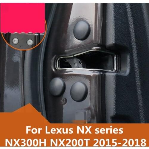 For Lexus NX series NX300H NX200T 2015-2018 Car Covers Door Stopper Cover Protective Cover Car Styling Door Screws Protective