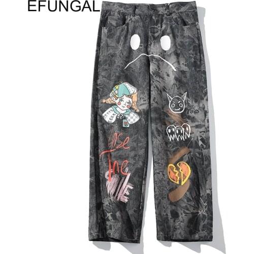 Мужские широкие джинсы EFUNGAL China At AliExpress