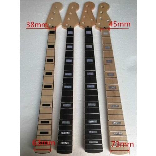 4\5 strings electric guiatr bass head,DIY bass head,maple neck,black\shell inlay fretboard