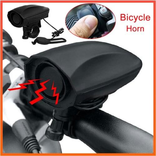 123dB Electric Horn Loud Bike Bell Cycling Bicycle Handlebar Ring Bells Electric bisiklet horn Siren Alarm Riding Safety Bell
