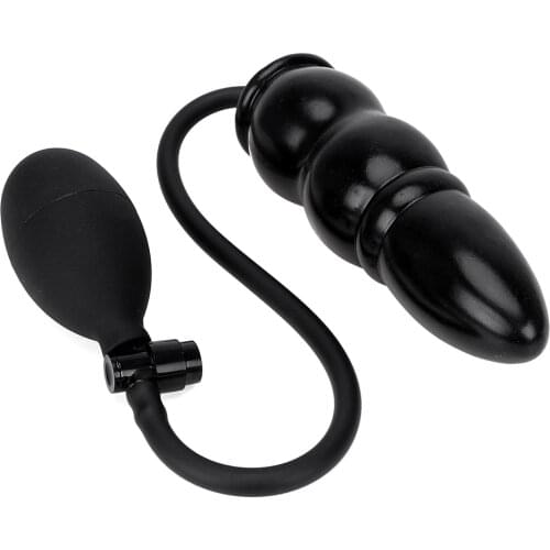 IKOKY Anal Dilator Massager Expandable Butt Plug Sex Toys for Women Men Silicone Inflatable Anal Plug With Pump