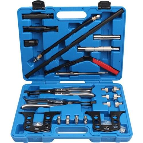 Engine Cylinder Head Service Tool Universal Valve Spring Compressor Repair Kit&valve plier auto tools kit