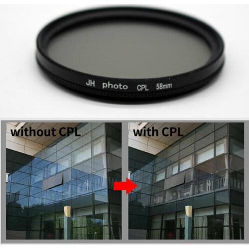 58 62 67 72 77 82mm CPL Camera Circular Polarizing Lens Filter