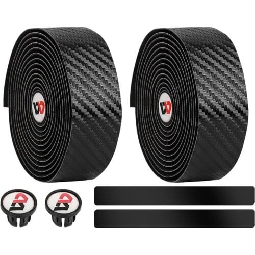 Bike Handlebar Tape Road Bicycle Anti-slip Silica Gel EVA Shock Absorption Handle Bar Tape Cycling Wrap End Plug Accessories