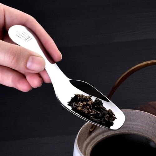 1Pcs Cute 304 Stainless Steel Mini Spoon / Ice Cream Sugar Salt Spice Spoon / Short Handled Tea Coffee Scoop - Kitchen Tools