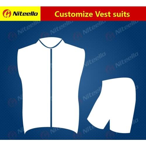 Niteello Custom Design Made Cycling Sleeveless Jersey Shorts Bike Racing Team Bike Maillot Ciclismo cycling Vest set TOP Racing